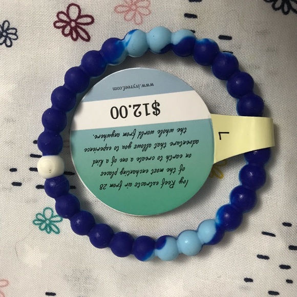 Tie Dye Blue Ivy Reef Lokia Jelly Bracelets - Picture 3 of 5